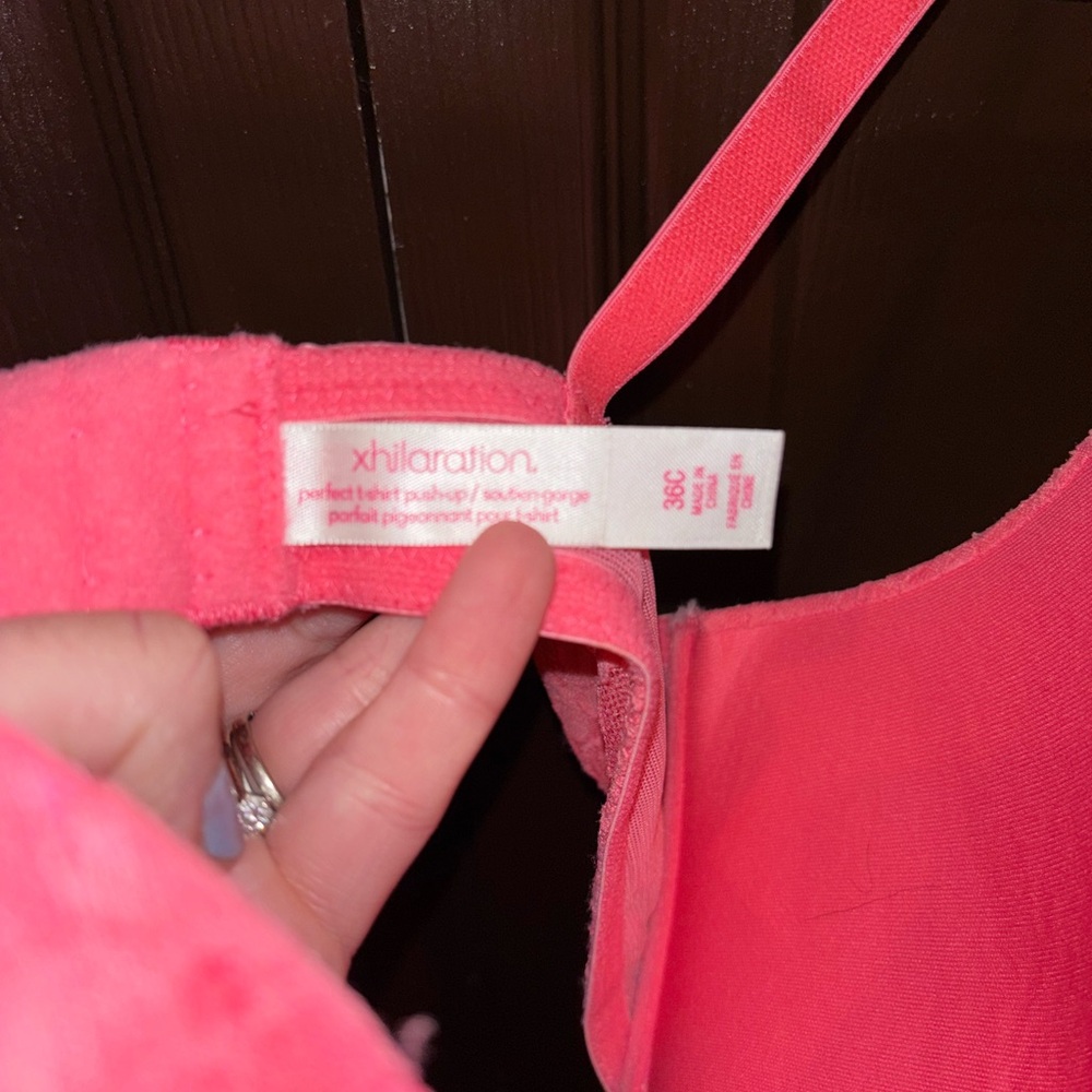 GUC Xhilaration Pink Lace Push-Up Bra - Picture 3 of 5